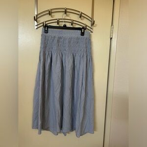 A New Day Light Blue Midi Skirt Size Medium